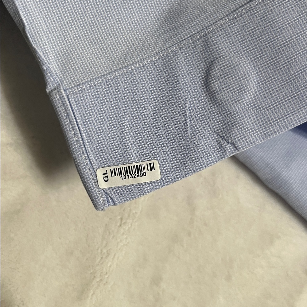 David Donahue Men's Slim Light Blue Shirt - Picture 8 of 12